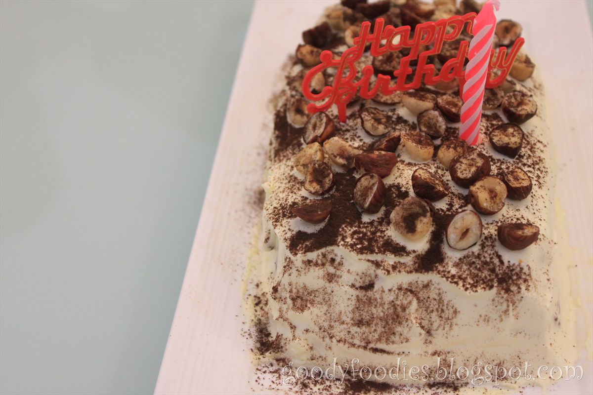 GoodyFoodies Recipe Chocolate and Hazelnut Brownie Cake (Delia Smith)