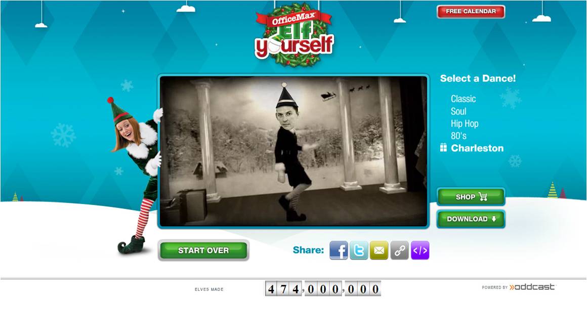 ElfYourself 2012 at OfficeMax Christmas tradition