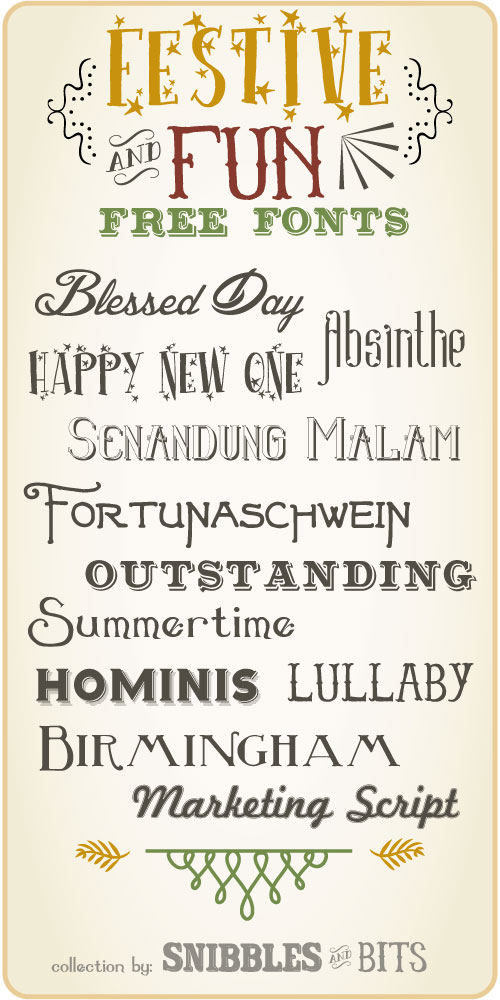 snibbles and bits festive fun free fonts snibbles and bits festive fun free fonts