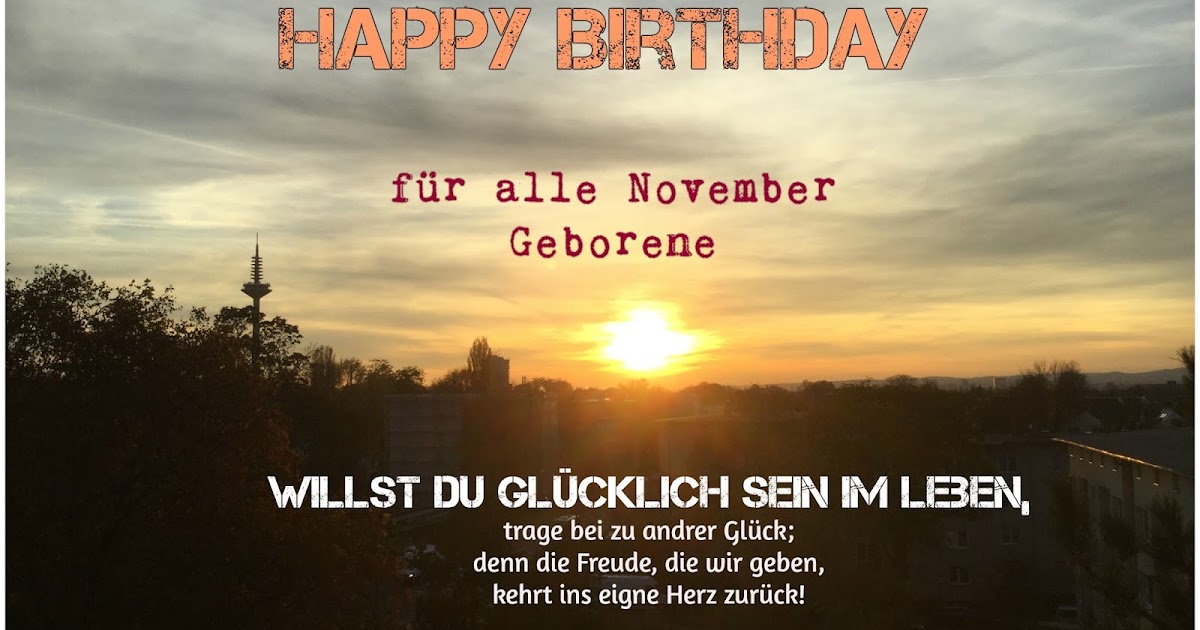 Lilis Gedanken Blog Happy Birthday November Kinder