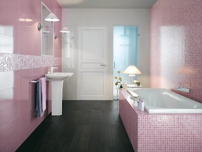 Hermosos baños color rosa - Colores en Casa