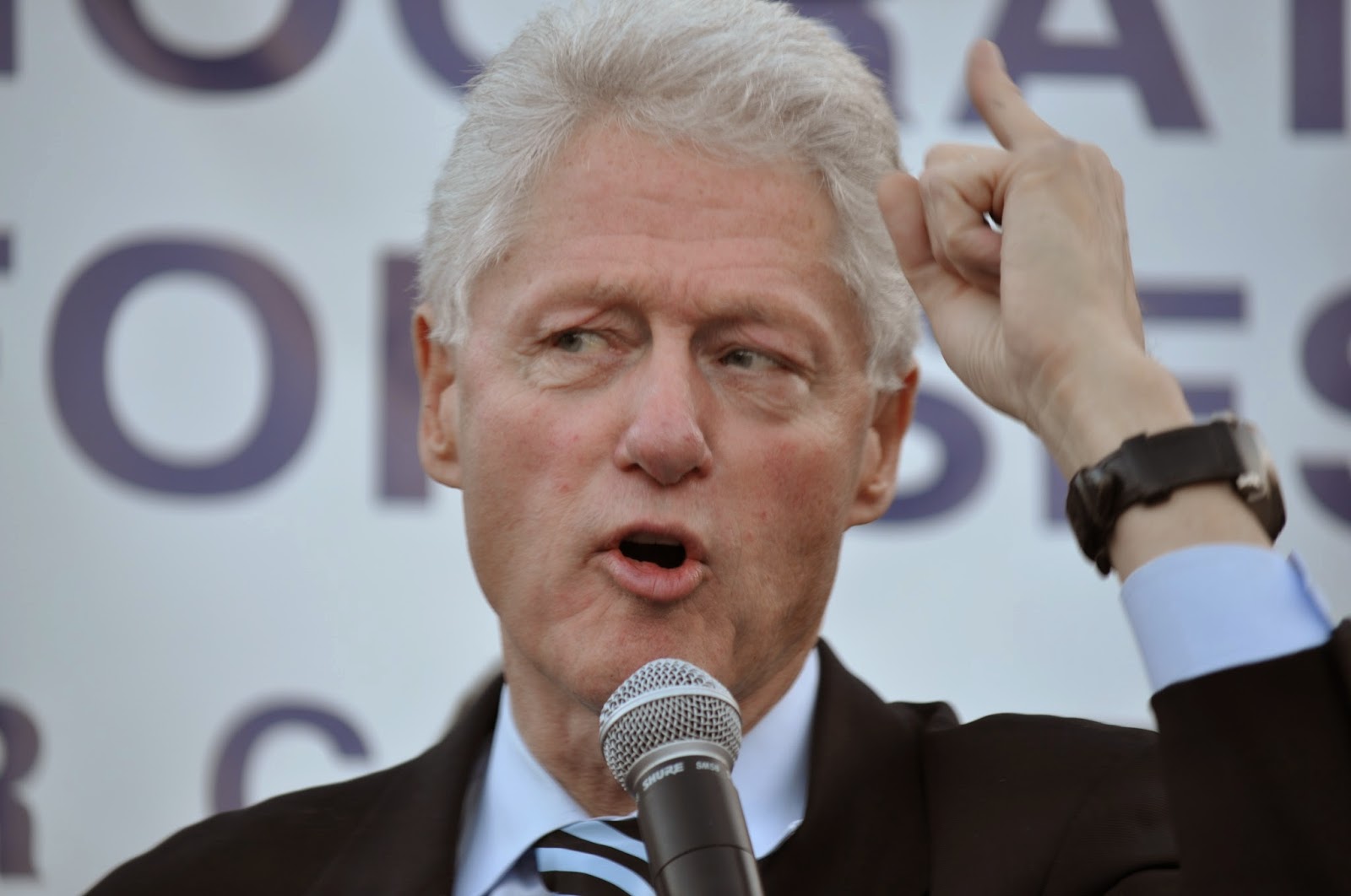 The Ever Expressive Face of Former President Bill Clinton