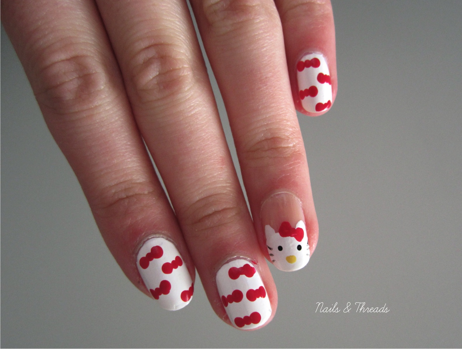 Hello Kitty Toe Nail Art Designs : Hello kitty nail art designs for kids viewing gallery