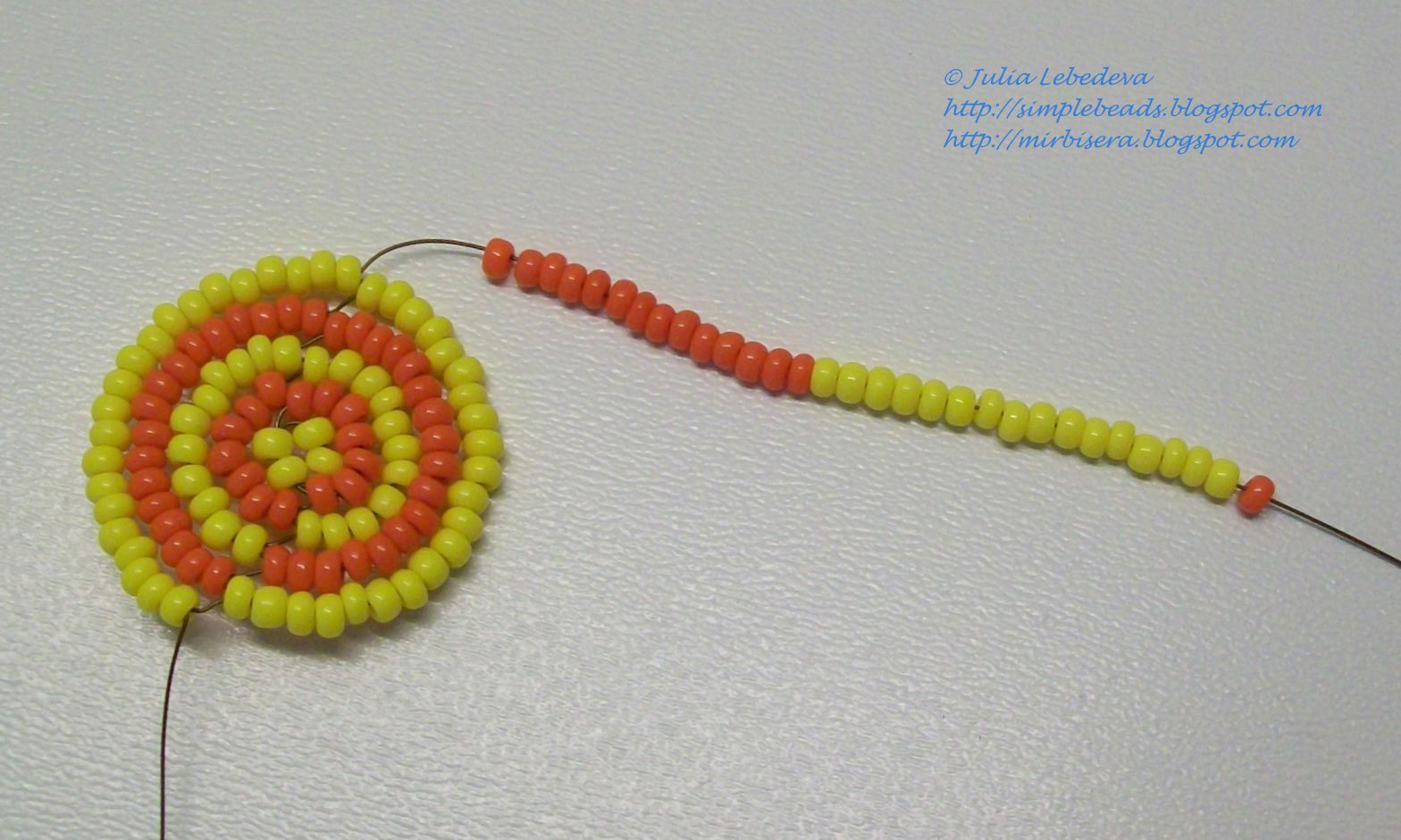 Beading for the very beginners Beaded table