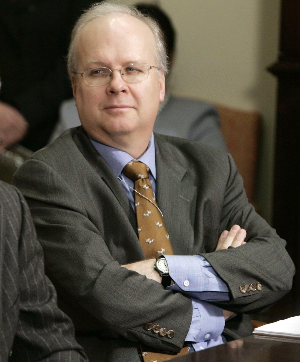Boring Old White Guy Karl Rove is always...
