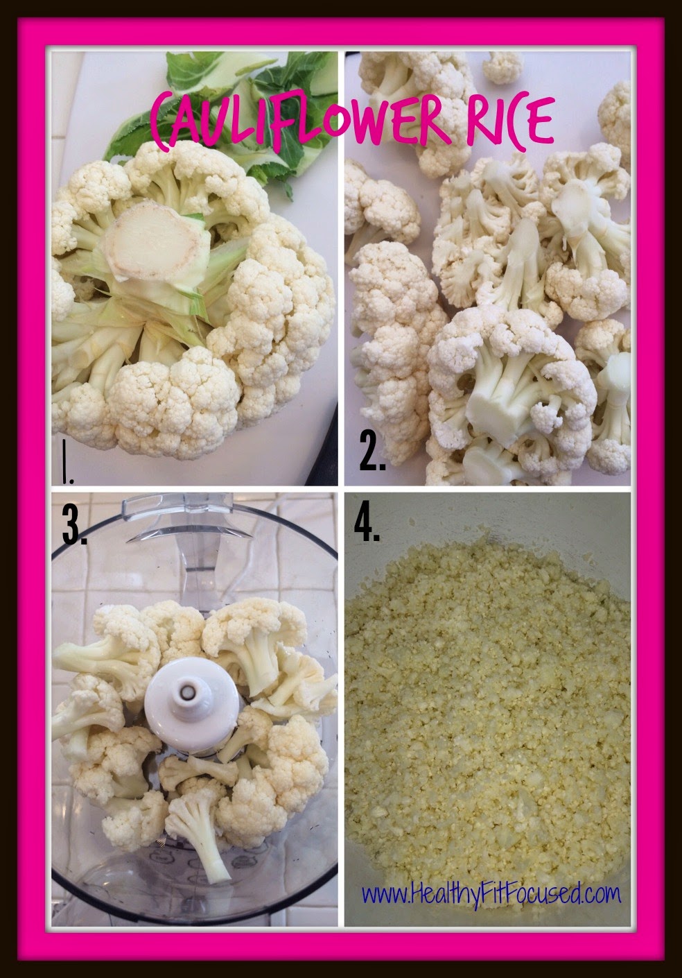 Cauliflower Rice, 21 Day Fix Recipe, www.HeatlhyFItFocused.com