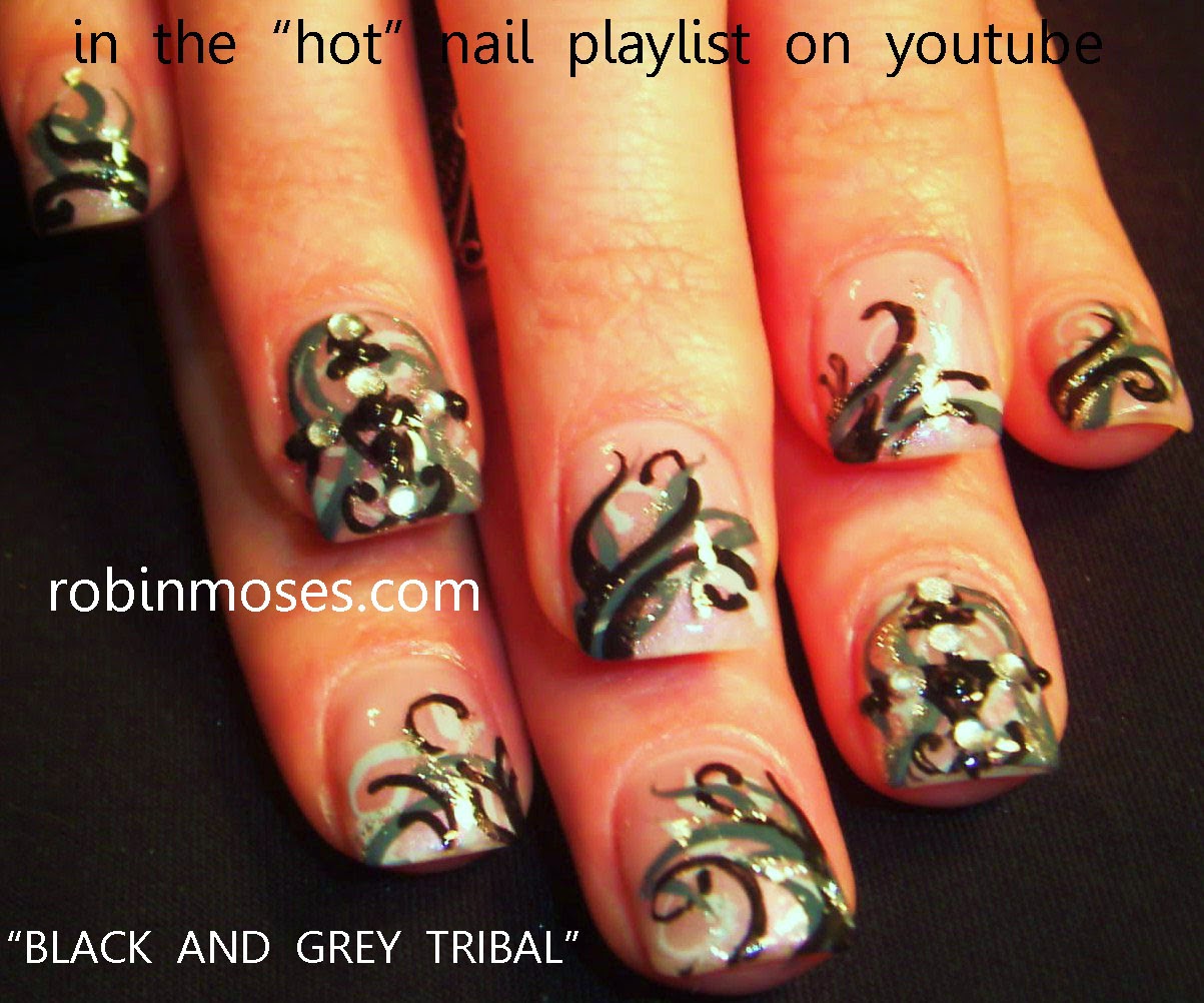 Robin Moses Nail Art "tribal nails" "nail art" "how to tribal nails