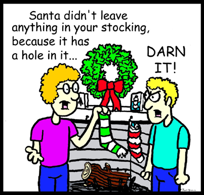 Holiday Humor by Thom Green Christmas Bonus Toon