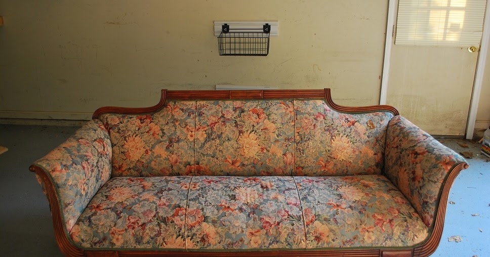 Just the Right Size Ugly Couch Before and After