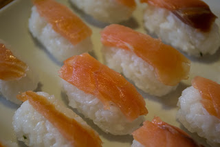 © Popote et Nature - sushis - nigiris au saumon fumé