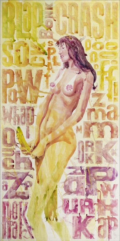 Marcelo Daldoce pinturas aquarelas mulheres seminuas playboy