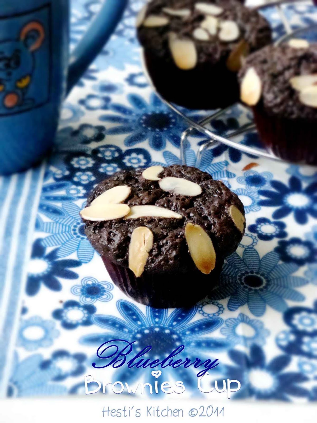 HESTI'S KITCHEN yummy for your tummy Blueberry Brownies Cup