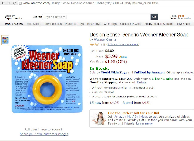 Design Sense Generic Weener Kleener Soap by dear miss mermaid
