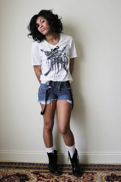 girls wearing combat boots