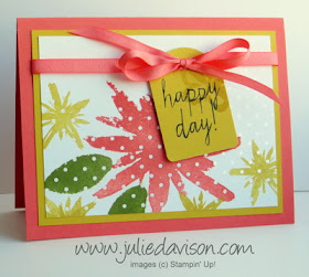 Stampin' Up! Build a Bouquet + Sale-a-bration 2015 Irresistibly Yours Designer Paper #occasions #stampinup www.juliedavison.com