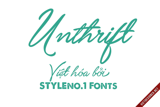 Download Hand Write Unthrift Viá»t Hoa Viá»t Font SVG Cut Files