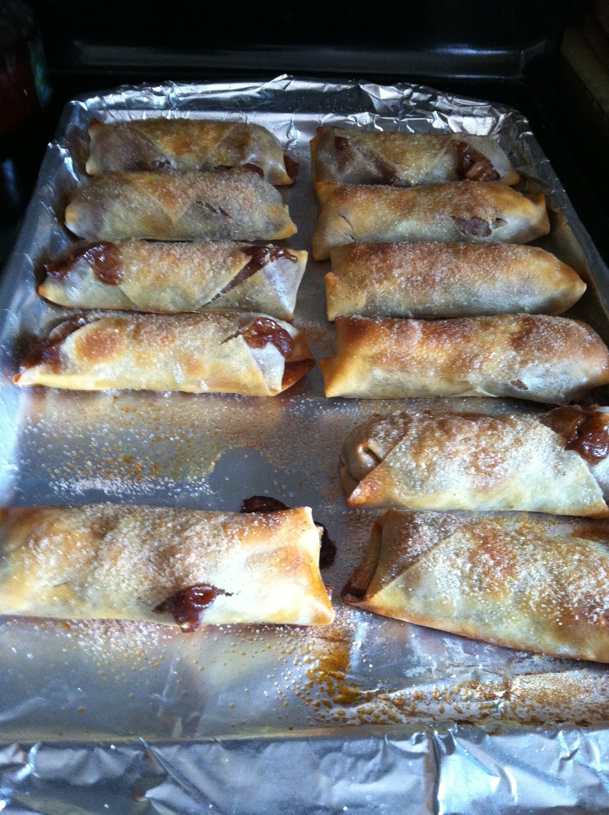 My Mushroom Ring: Baked Apple Pie Egg Rolls