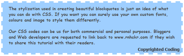 15 Amazing Examples To Customize Blockquote Style In Blogger!