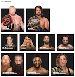 الأبطال الحاليين بإتحاد WWE