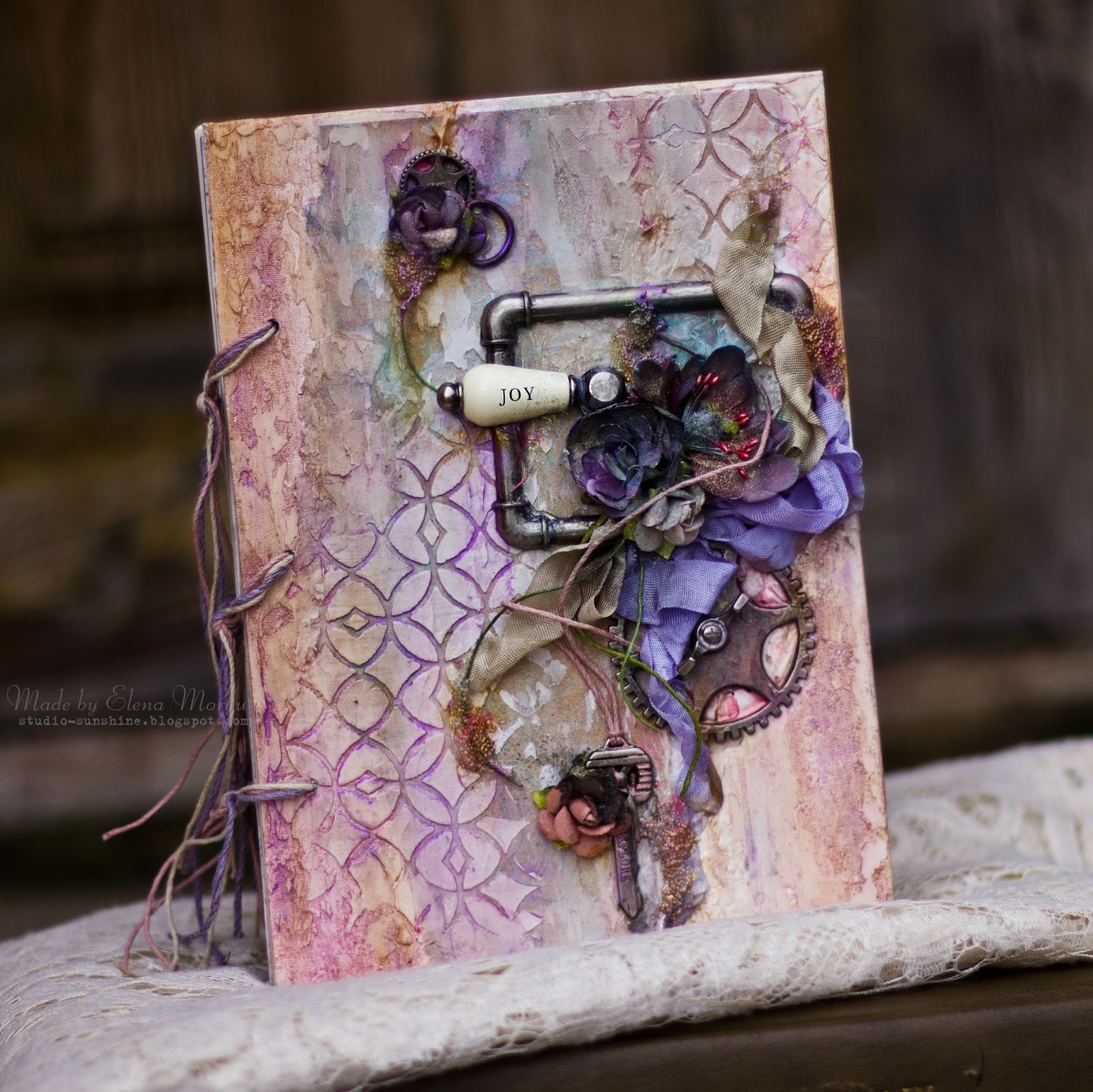 Elena Mixedmedia notebook/Миксмедийный блокнот с разделителями