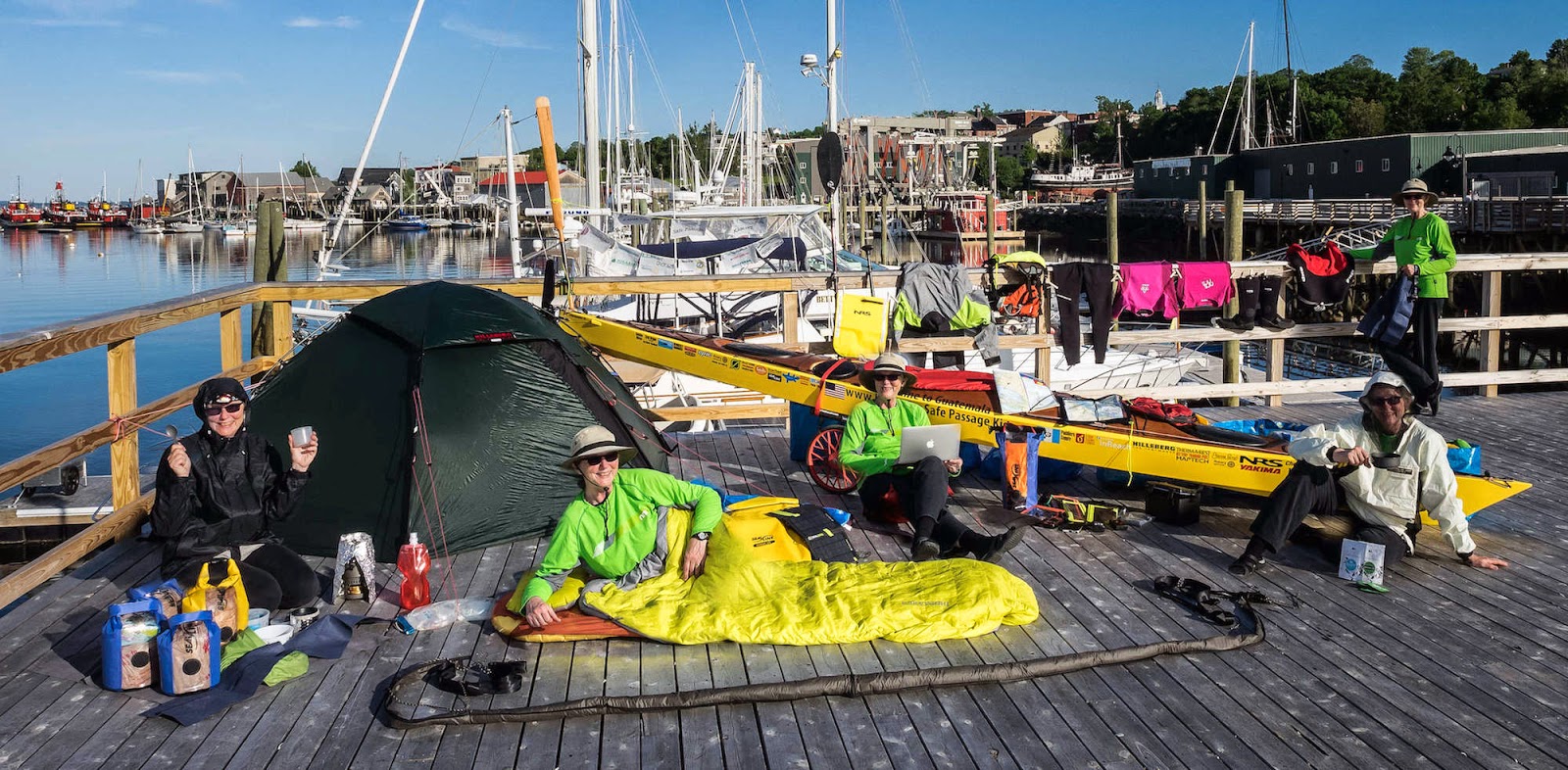 Kayak for Safe Passage Kids Great camping spot in Belfast, Maine