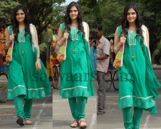 Vibha Natarajan Green Salwar