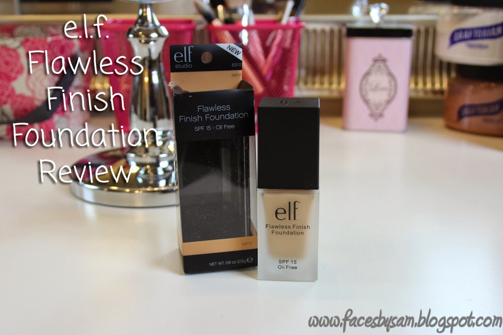 Faces by SAM Beauty Blog e.l.f. Flawless Finish Foundation Review