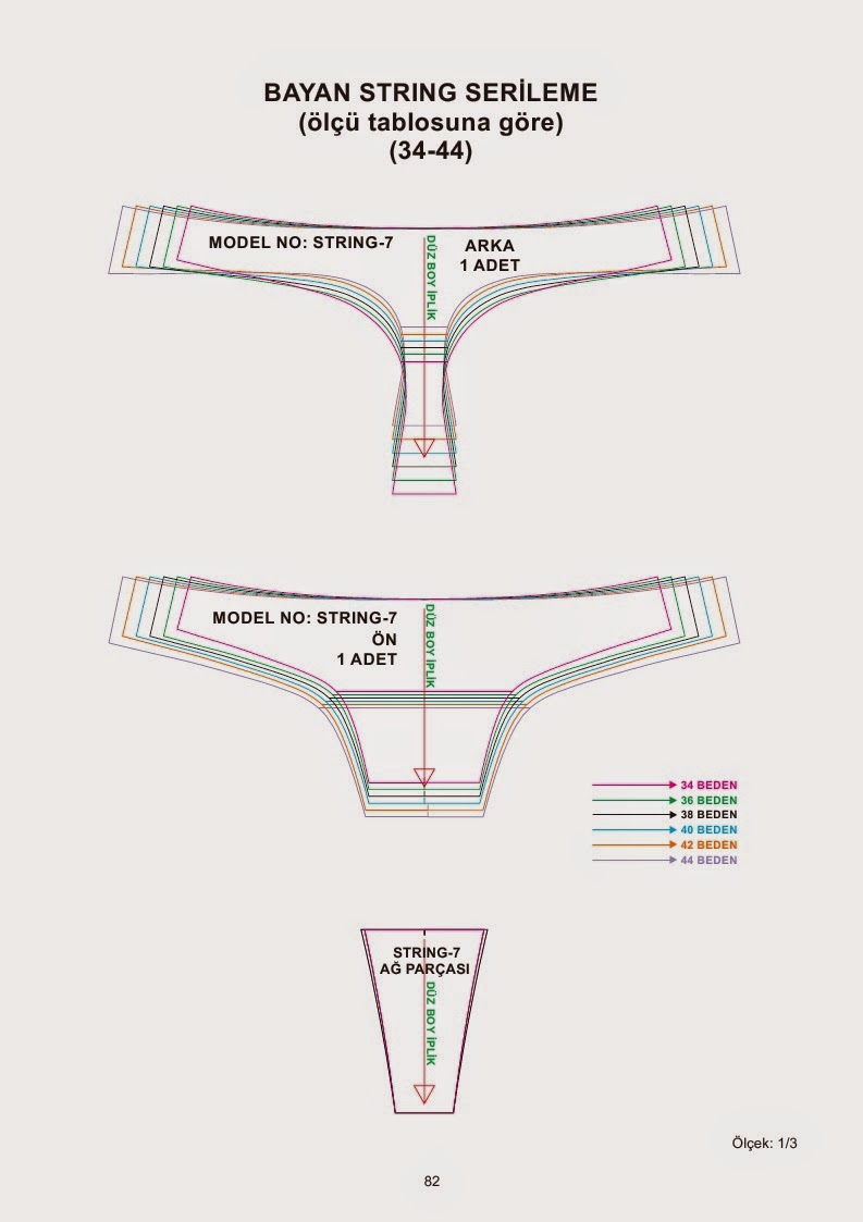 Underwear patterns book modelist kitapları