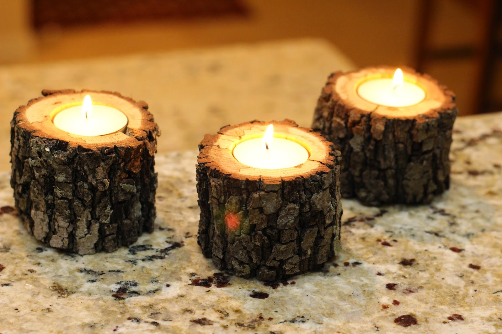 Rustic DIY Projects How To Tree Branch Tea Light Candle Holder