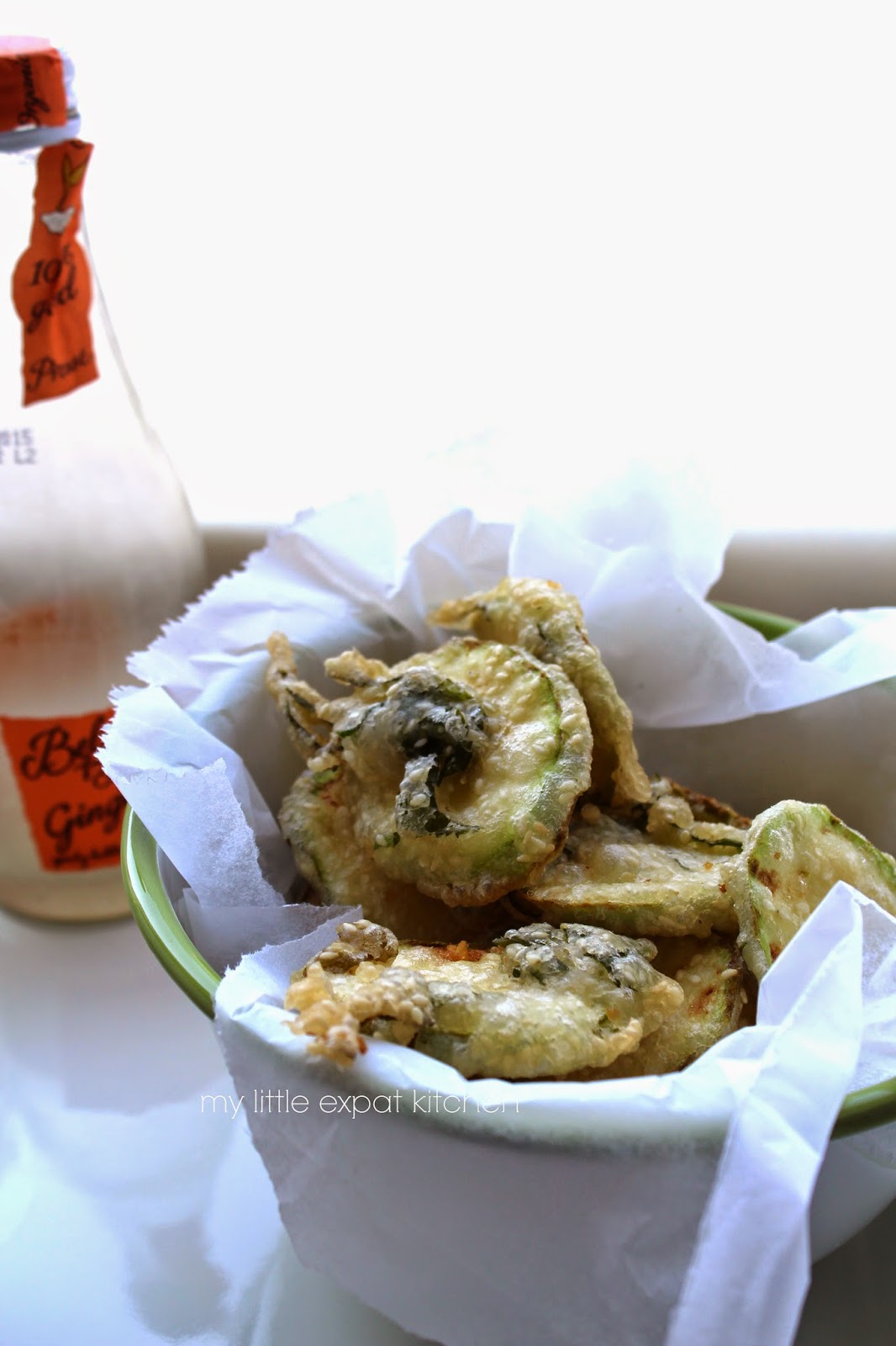 My Little Expat Kitchen Greek fried zucchini with yoghurt sauce