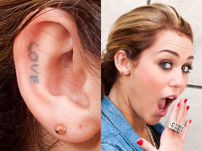 miley cyrus tattoo dreamcatcher. turns out Miley Cyrus is