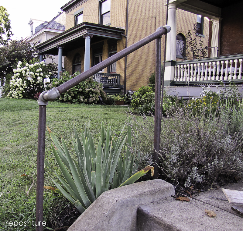 Reposhture Studio How do you make an ugly railing look better?