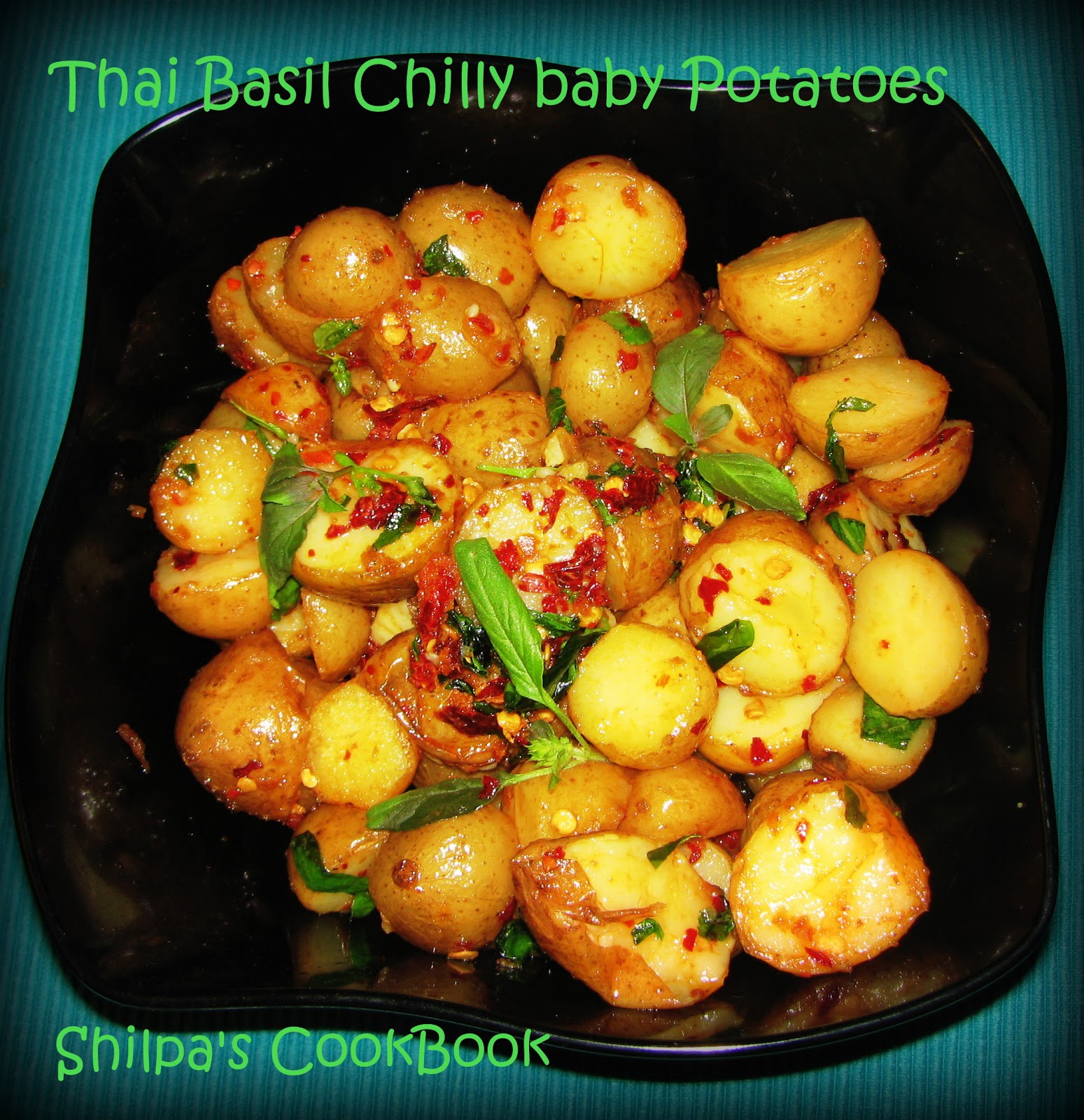 Cook Book Thai Basil Chilly Baby Potatoes