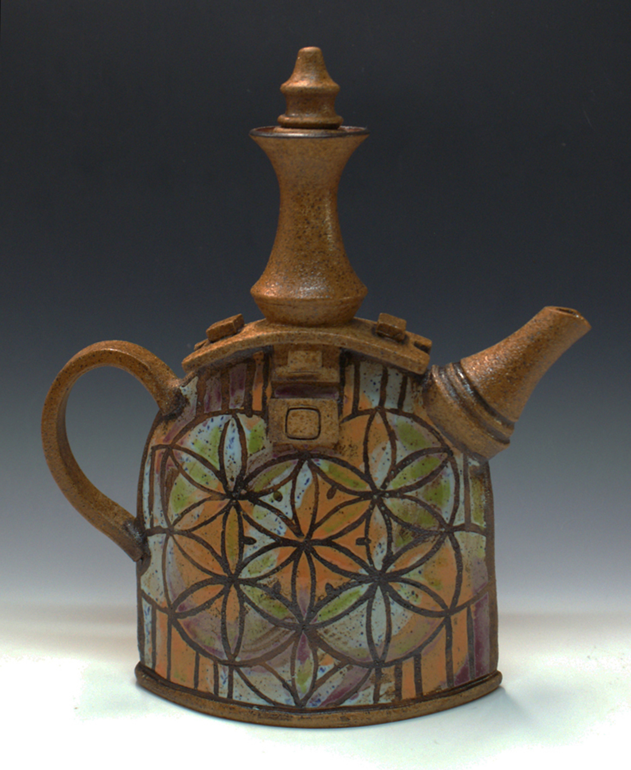 Sandy Terry Ceramic Artist and Painter CERAMIC BATIK TEAPOTS