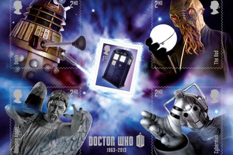 The Daleks, Weeping Angels, Ood, Cybermen, and TARDIS