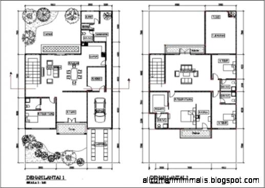 Gambar Dan Denah Rumah Minimalis 2 Lantai  Design Rumah Minimalis
