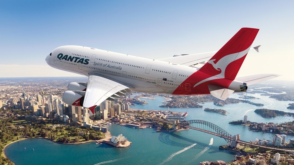 Airbus A380 Widescreen Wallpaper The Airbus A380 Qantas Airlines