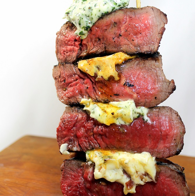 Year on the Grill Compound Butter 3 Recipes HONEY BOURBON BACON