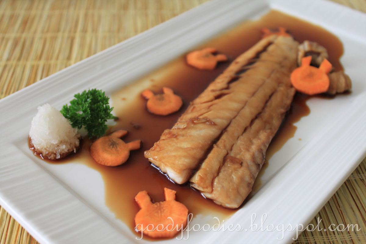 GoodyFoodies Recipe Simmered Karei (Flounder/Ikan Sebelah) Japanesestyle
