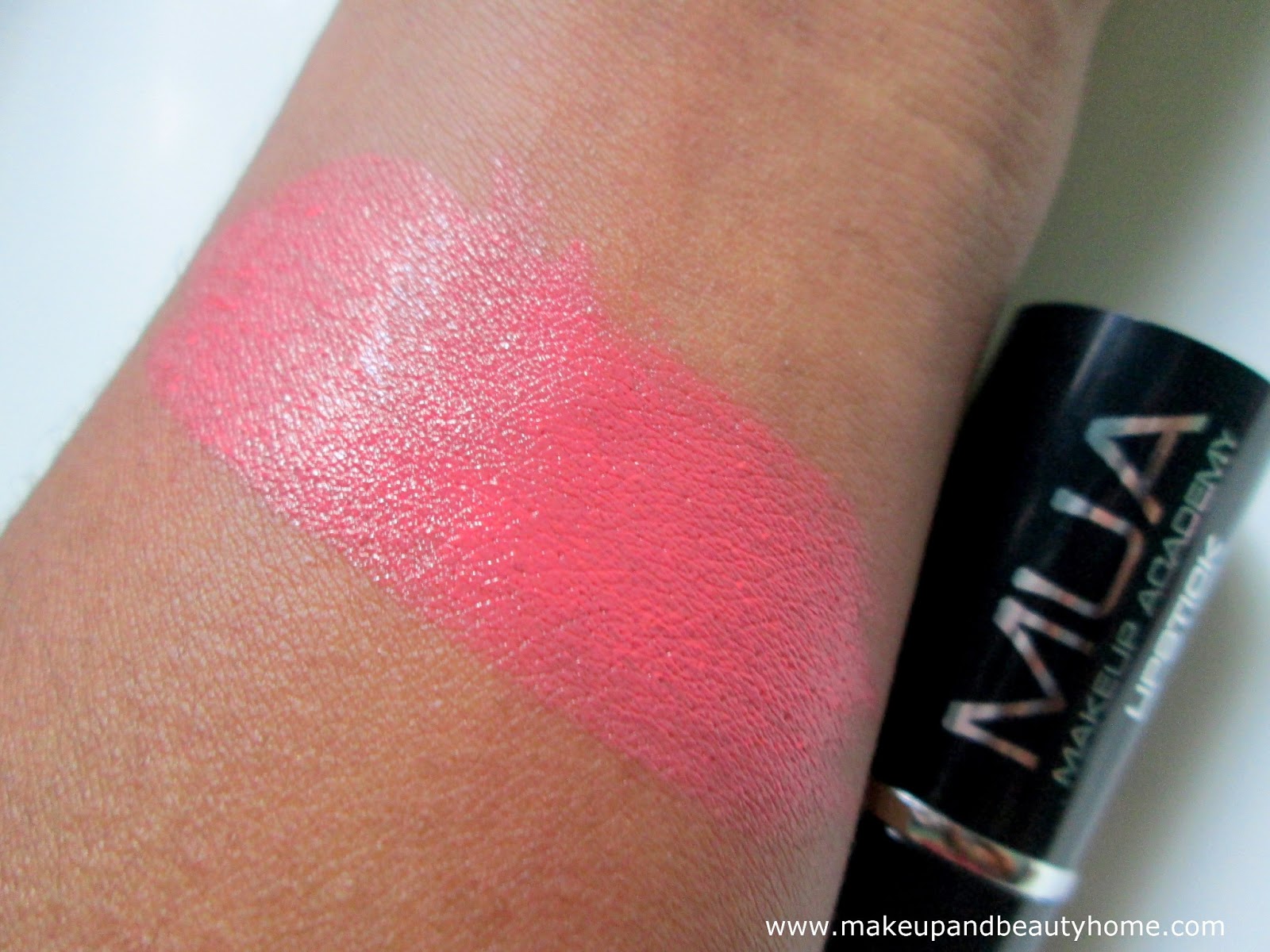 MUA Lipstick Shade 16 Nectar Review, Swatches and FOTD