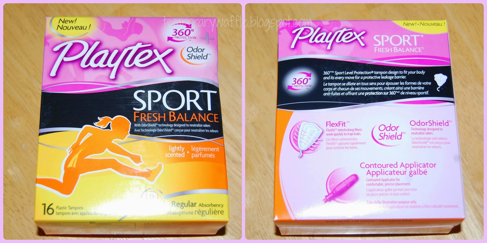 Temporary Waffle PlaytexSportandGentleGlide Tampons