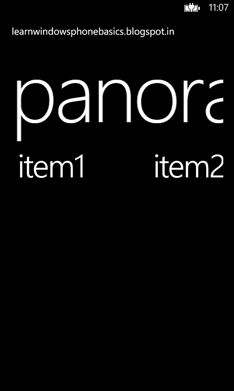 Panorama Control Panorama Control
