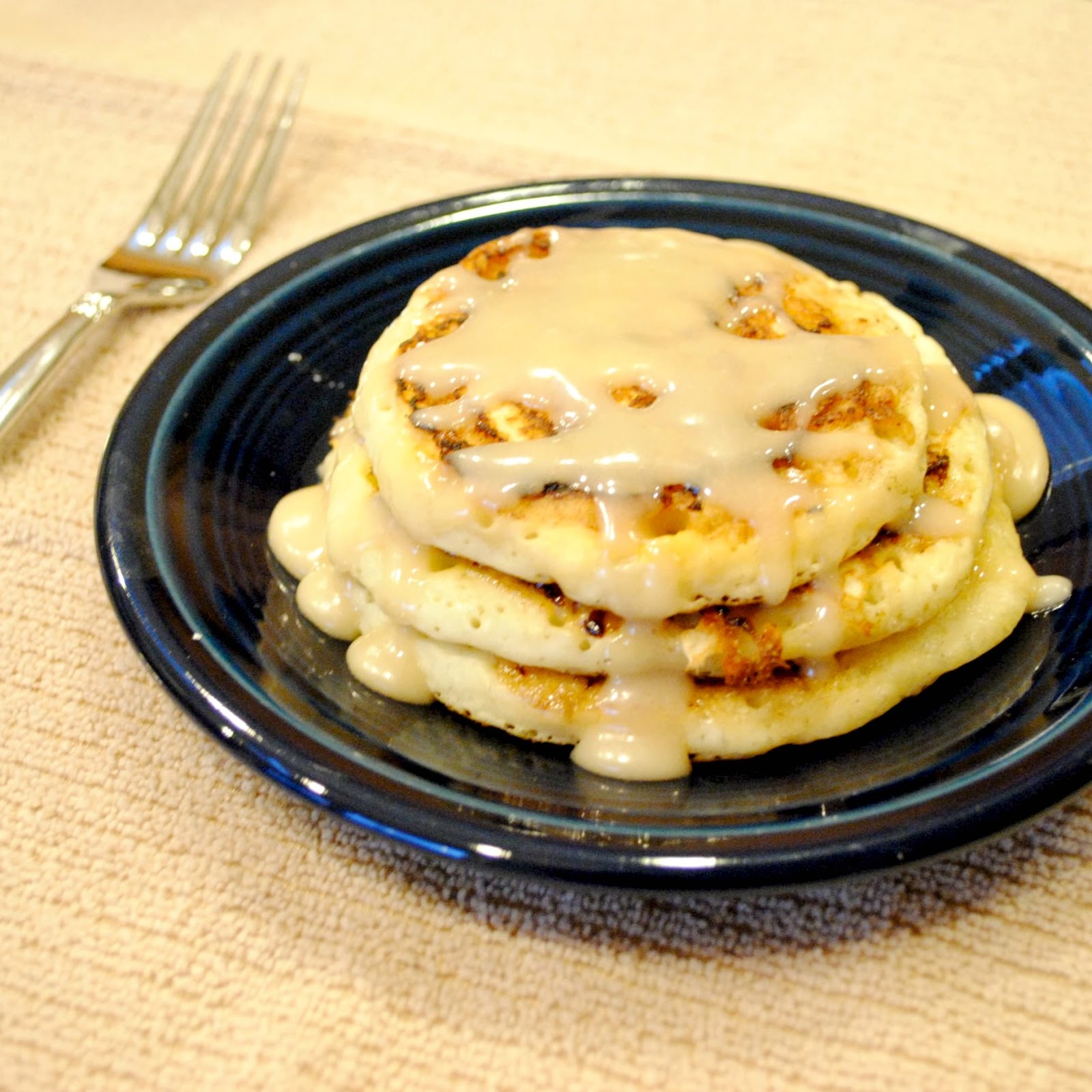 Homemade By Holman Cinnamon Roll Pancakes