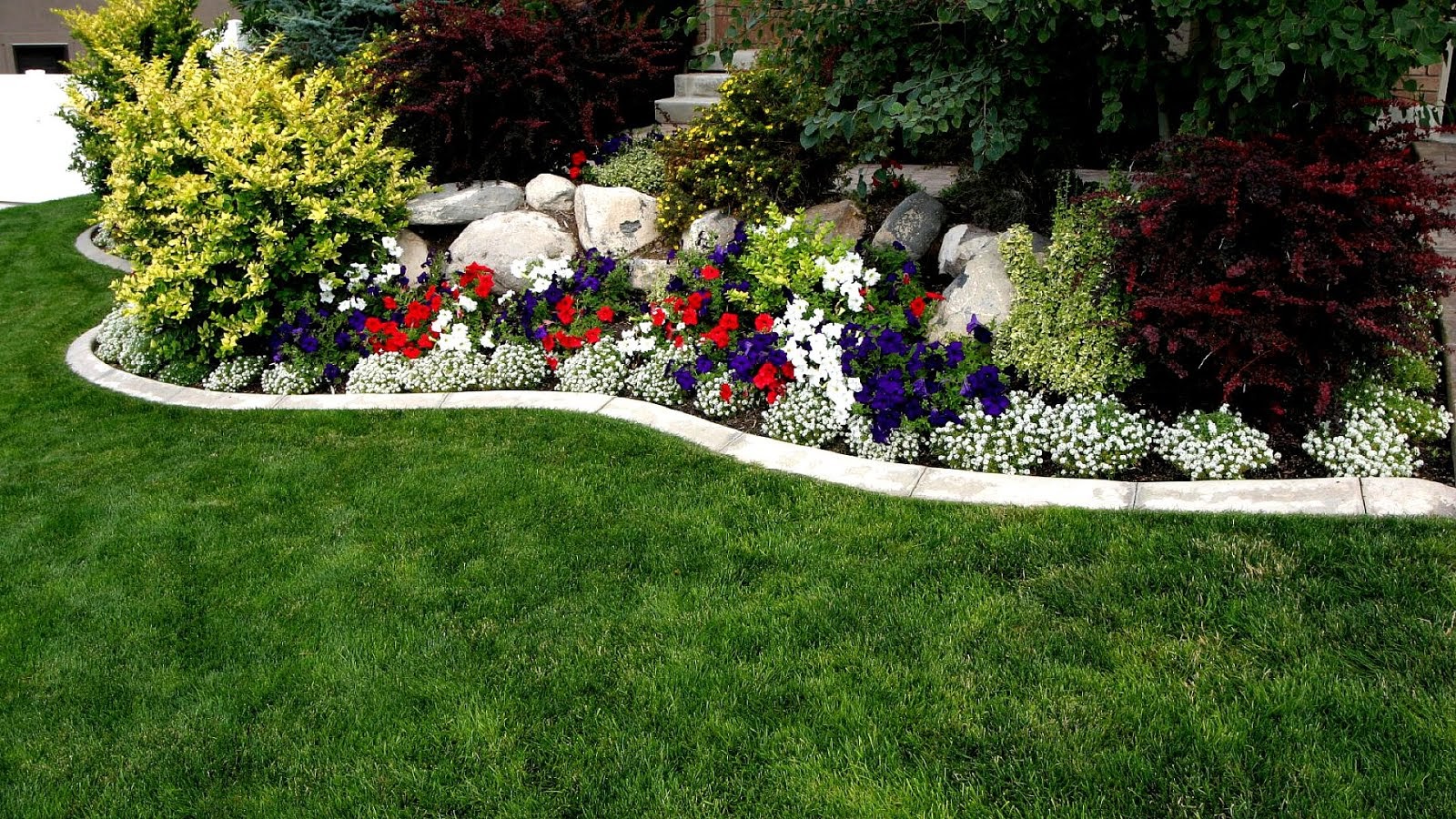 Landscaping Ideas For Small Slopes Finally A Double Rainbow