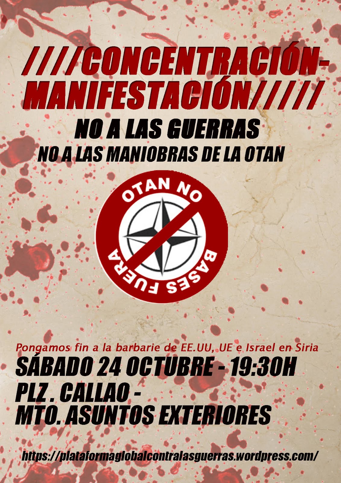 24 octubre Ni Guerras Ni Otan