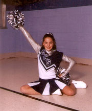 Lindsay cheerleading
