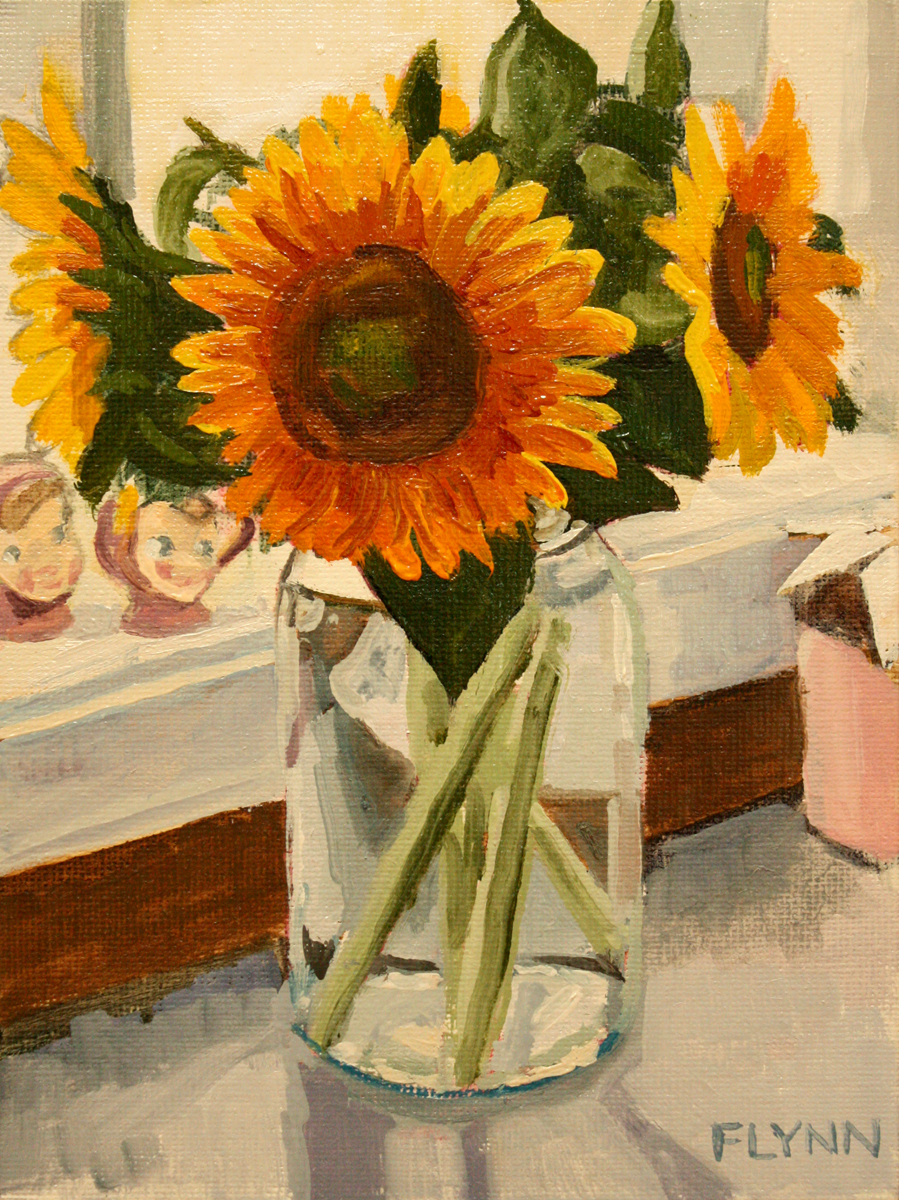 The Art of Patrick Flynn 52 Weeks 100 Paintings 43 Sunflowers II