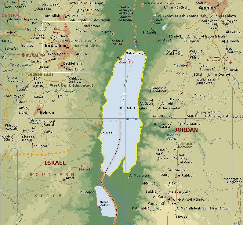mrtvo more mapa Мртво море   сасвим другачије од других | Географија за гимназије mrtvo more mapa