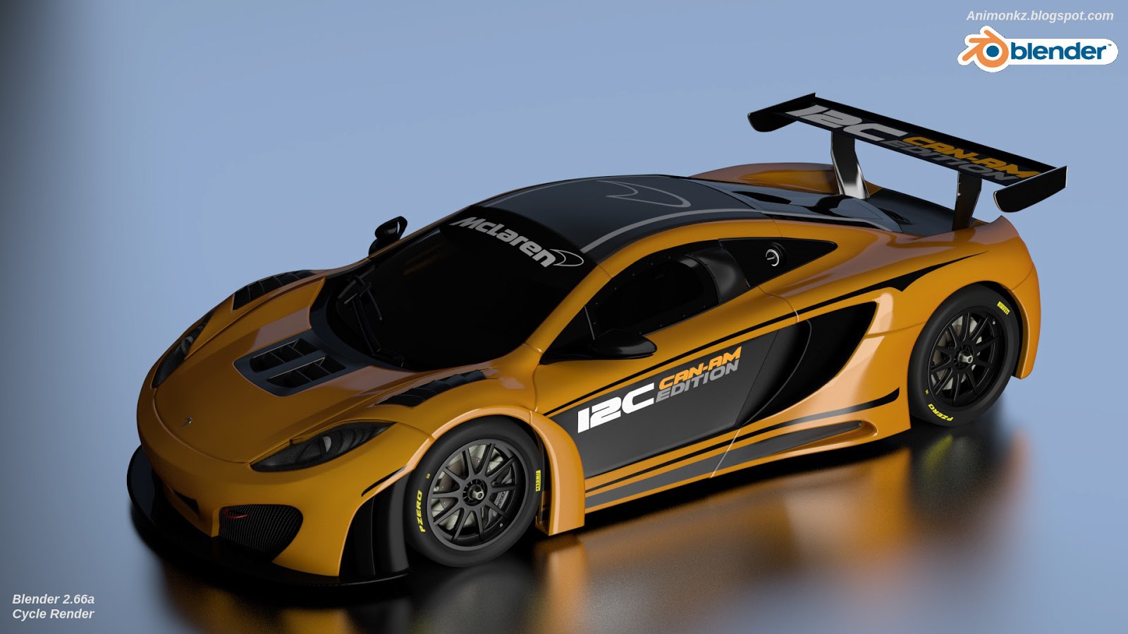 Monastery Of Animation Car Render Mclaren Mp4 12c Can Am Edition