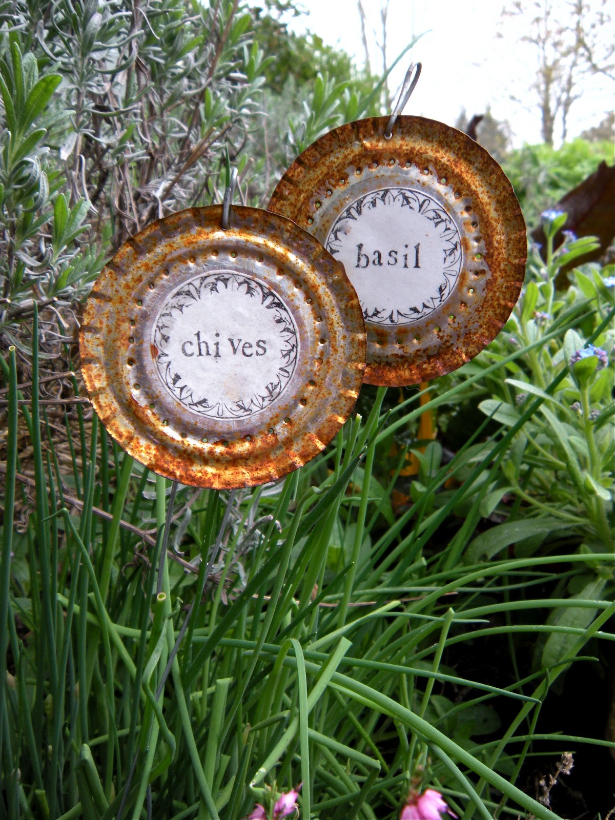 art in red wagons garden marker part one